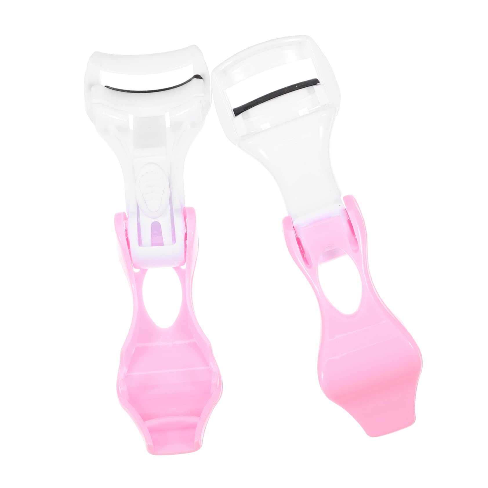 WOONEKY 1 Eyelash Curler Eyelash Holder Beauty Tool Mini Curlers Kit Para Pestañas Eyelash Clip Clamp Makeup Eyelash Kits Eyelash Curling Kit Handy Eyelash Clips Eyelashes Clip Pink