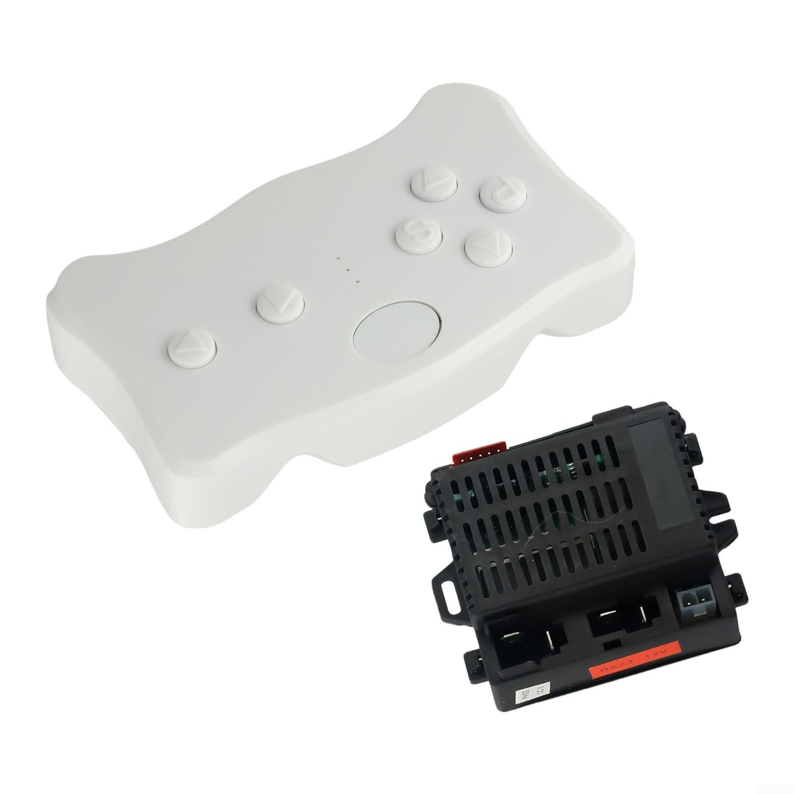 2.4G Remote Control and Receiver Kit Compatible with RX7 RX16 RX18 RX19 RX23 RX37 6V 12V 24V for Children's Electric Ride On Toy Cars, Replacement Controller Box(RX7 12V Full set)