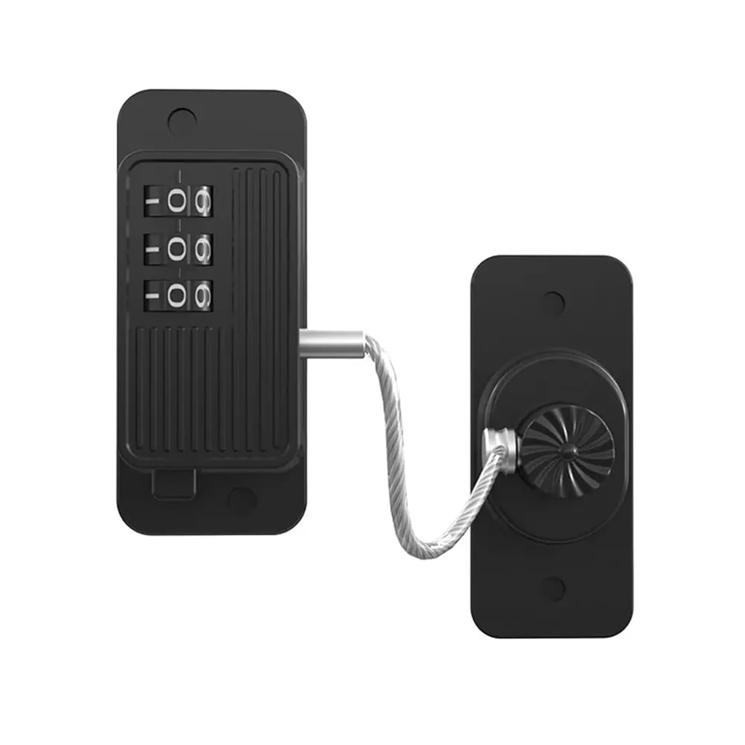 Home Window Lock Cable Door Cabinet 1Pcs(Black-A)