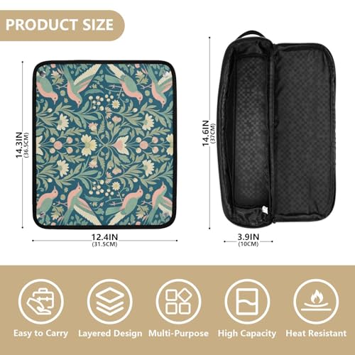 Bolsa organizadora portátil resistente al calor e impermeable para herramientas de cabello miniatura 4