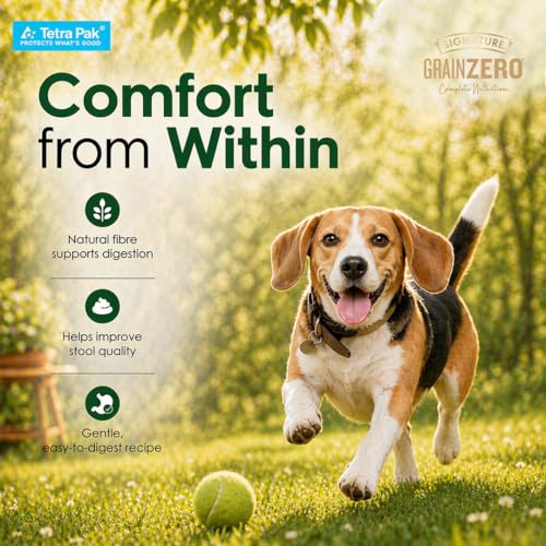 Image of Grain Zero Dog Fresh Food Tetra Pak Lamb & Vegetables, for Adult & Puppy, 350g | Supports Joint & Health | Supports Immune System | Anti Inflammatory Properties | Ready to Serve | One Pack One Meal