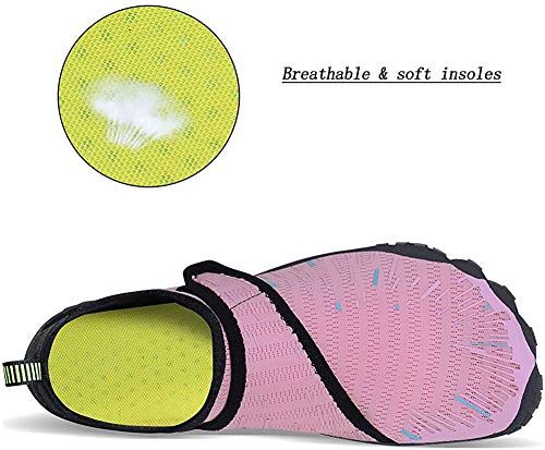 Image of MAYZERO Water Shoes Men Women Swim Surf Shoes Beach Pool Shoes Wide Toe Hiking Aqua Shoes Winter House Slippers