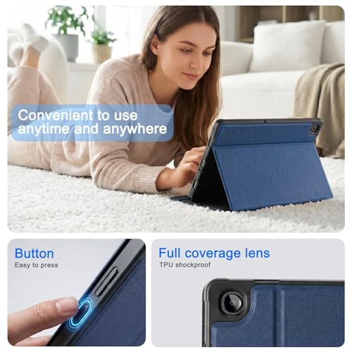 Image of CoBak Case for Samsung Galaxy Tab A11+ Plus 11 inch 2025, Multi-Viewing Angles, All New PU Leather Folio Stand Cover with Auto Sleep Wake Feature for Samsung Galaxy Tab A11+ Tablet 11-inch, Navy Blue