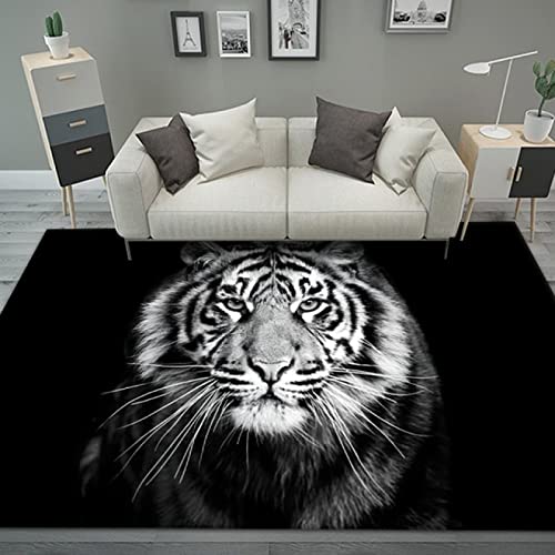Tappeti Design Teppich Kurzflor Flächen Teppich 200 X 300 cm Tiger beobachtet Dich Soft Touch Large...