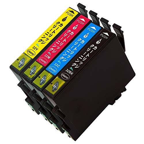 Amazon.co.jp: プリンター 洗浄インク IC4CL32 ヒマワリ 【4色セット