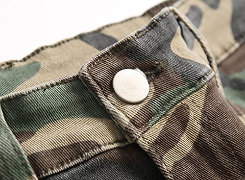 Boy's Skinny Fit Ripped Distressed Stretch Fashion Denim Jeans Pants4