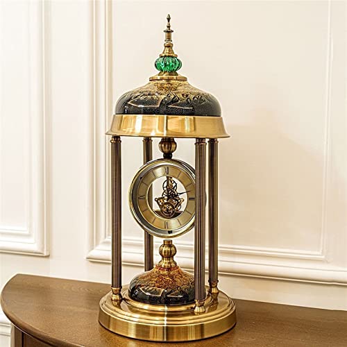 Reloj silencioso de mesa de lujo para decorar despachos sin molestos ruidos 8