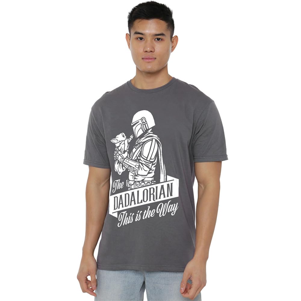 Star Wars Father's Day The Dadalorian Mandalorian Unisex T Shirt, Charcoal, XXX-Large