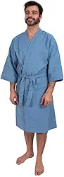 Roupão de Banho Atoalhado Luxo 100% Algodão M, G e GG Unisex - Cores Azul, Rosa, Branco, etc