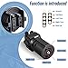 Frienda 2 Pack 7 Pin to 4 Pin Trailer Plug Adapter, 7 Way to 5 Way Trailer Light Adapter, Weatherproof, for Car Rv Truck Tow Hitch Boat, 2-in-1 Design