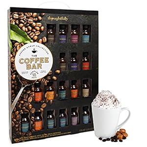 Thoughtfully Gourmet, Mega Koffie Siroop Geschenkset, Bevat een verscheidenheid aan koffie siropen, Pak van 18