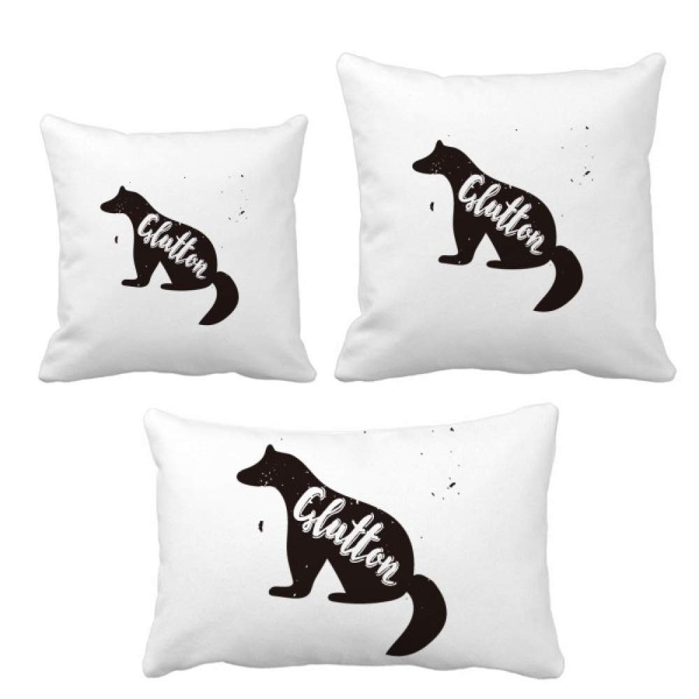 Housse de coussin animal noir et blanc Glutton deco salon moderne
