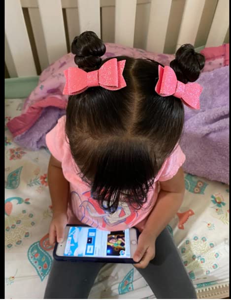 30PCS 2.75'' Baby Girls Pigtail Bows Sparkly Sequin Glitter Hair Bows With Alligator Clips Hair Barrettes Accessory for Girls Toddlers Kids Teens