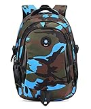 Material principal: esta mochila está hecha de tela de nailon impermeable de alta densidad que es muy duradera y forro de poliéster.