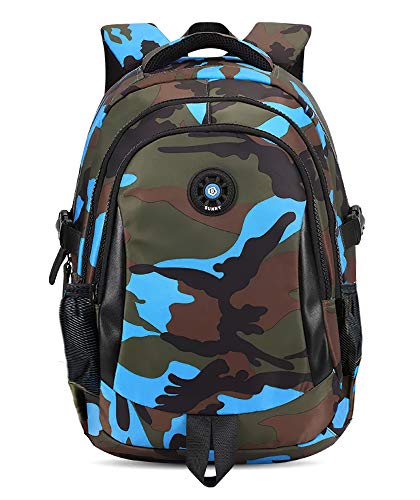 FNTSIC: Mochilas de camuflaje para niños y niñas  azul.  Multicolor    FTC021