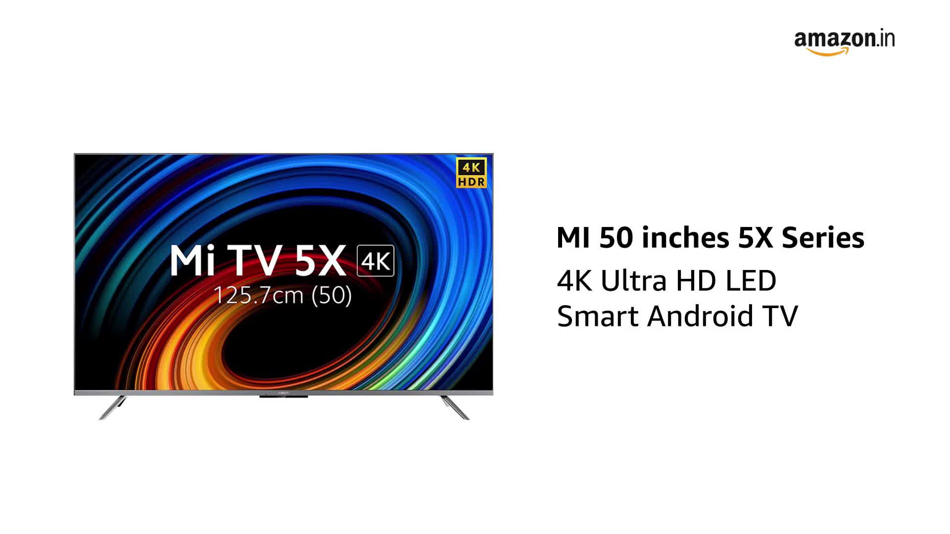 Mi 138.8 cm (55 inches) 5X Series 4K LED Smart Android TV with