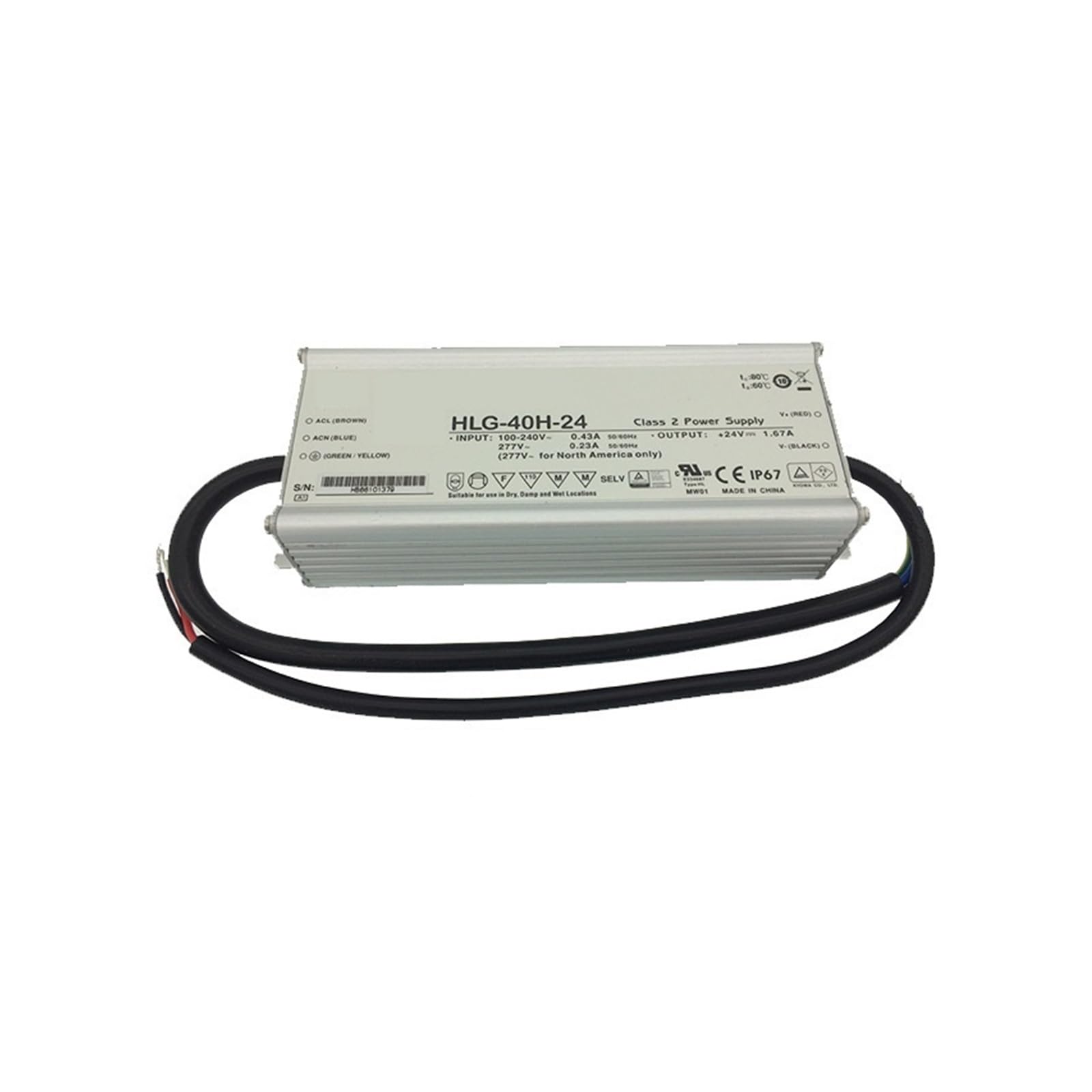 NXUTKBNK HLG-40H-48 40W Waterproof LED Switching Power Supply for PFC Street Lights