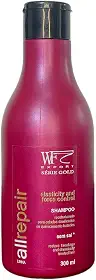 Shampoo para Cabelos Com Química, Progressiva, Alisamento e Relaxamento All Repair WF 300ml