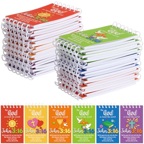 Blocs-notes à spirale religieux pour événements chrétiens et activités