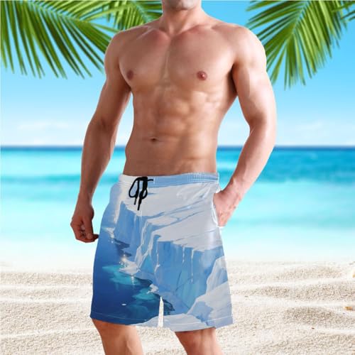Men's Ocean Ice Swim Trunks Shorts Swimwear Beach Board Short Bathing Suits 23029694