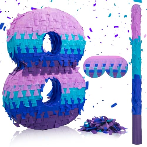 Piñata de jeu vidéo chiffre 8 pour occuper les enfants sans écrans