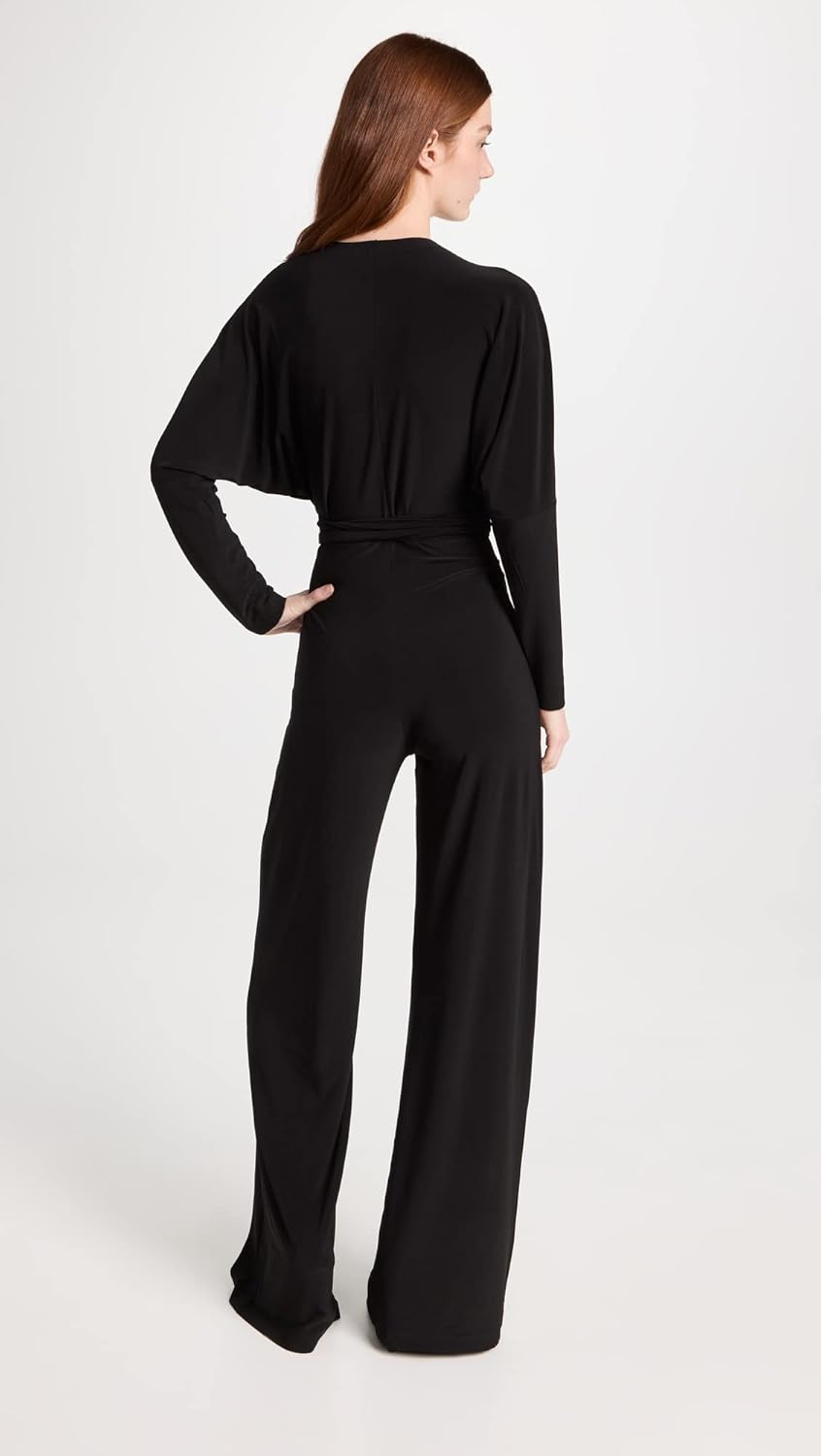 Norma Kamali Women's Dolman Wrap Jumpsuit - Image 3