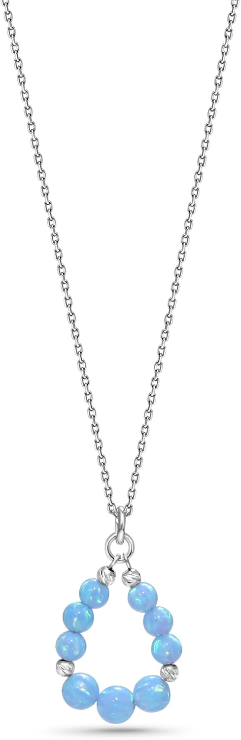 925 Sterling Silver Birthstone Necklace for Women - December Birthstone Jewelry - Formal Necklaces - Silver Jewelry for Women - Birthstone Jewelry for Women - Necklaces for Women Silver - Image 5