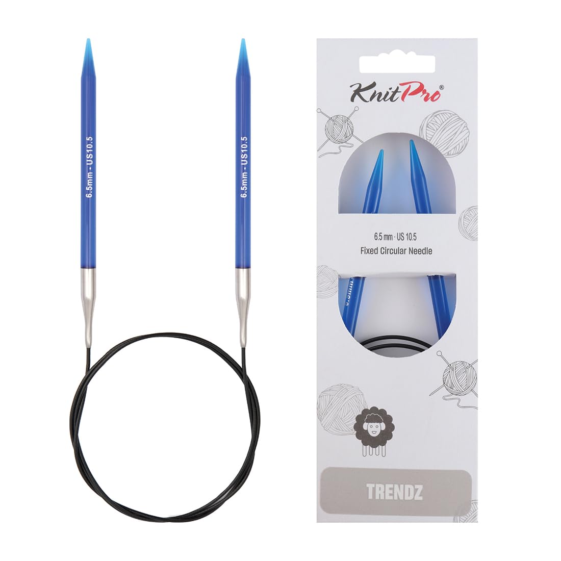 KnitPro Trendz Fixed Circular Needles 24" (60cm) | 6.50mm