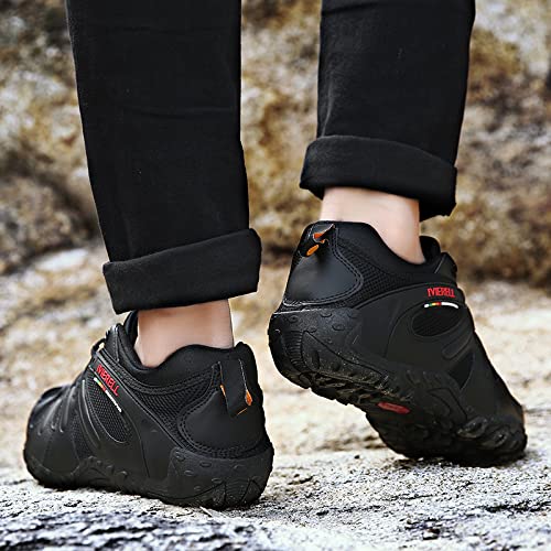 Desert Shoes Hiking Shoes Autumn and Winter Hiking Shoes Lightly Low-Hand Men's Shoes Used to Protect Your feet (Color : Brown, Size : 7.5)4