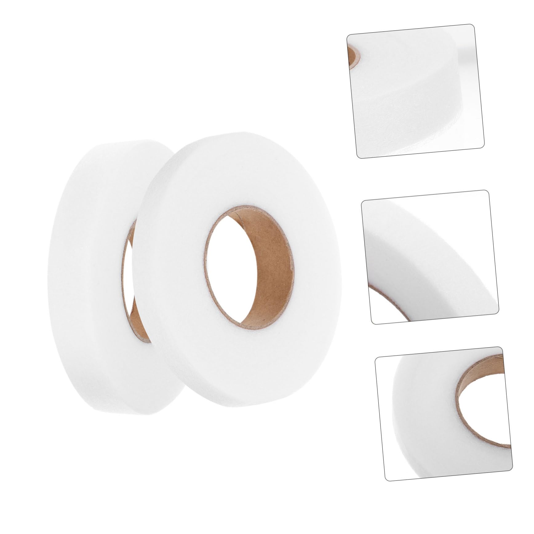 NUOBESTY Lot De 4 Rubans Adhésifs Double Face Pour Vêtements Thermocollants Faciles À Appliquer Pour Couture Broderie Et Décoration 2 Rouleaux X 4