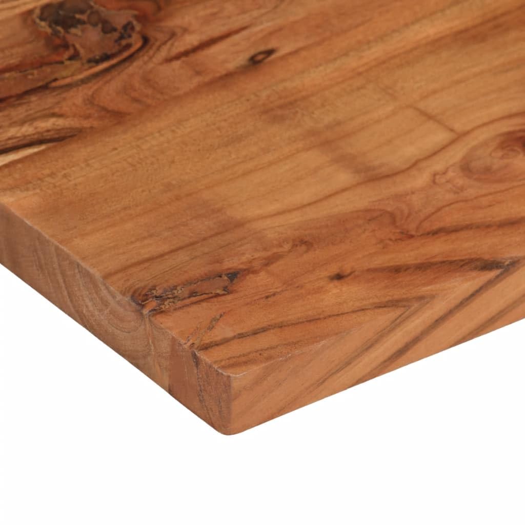 vidaXL Tischplatte, Holzplatte Rechteckig, Massivholzplatte für Bartisch Beistelltisch Esstisch, Ersatztischplatte, 70x30x3,8cm Akazienholz