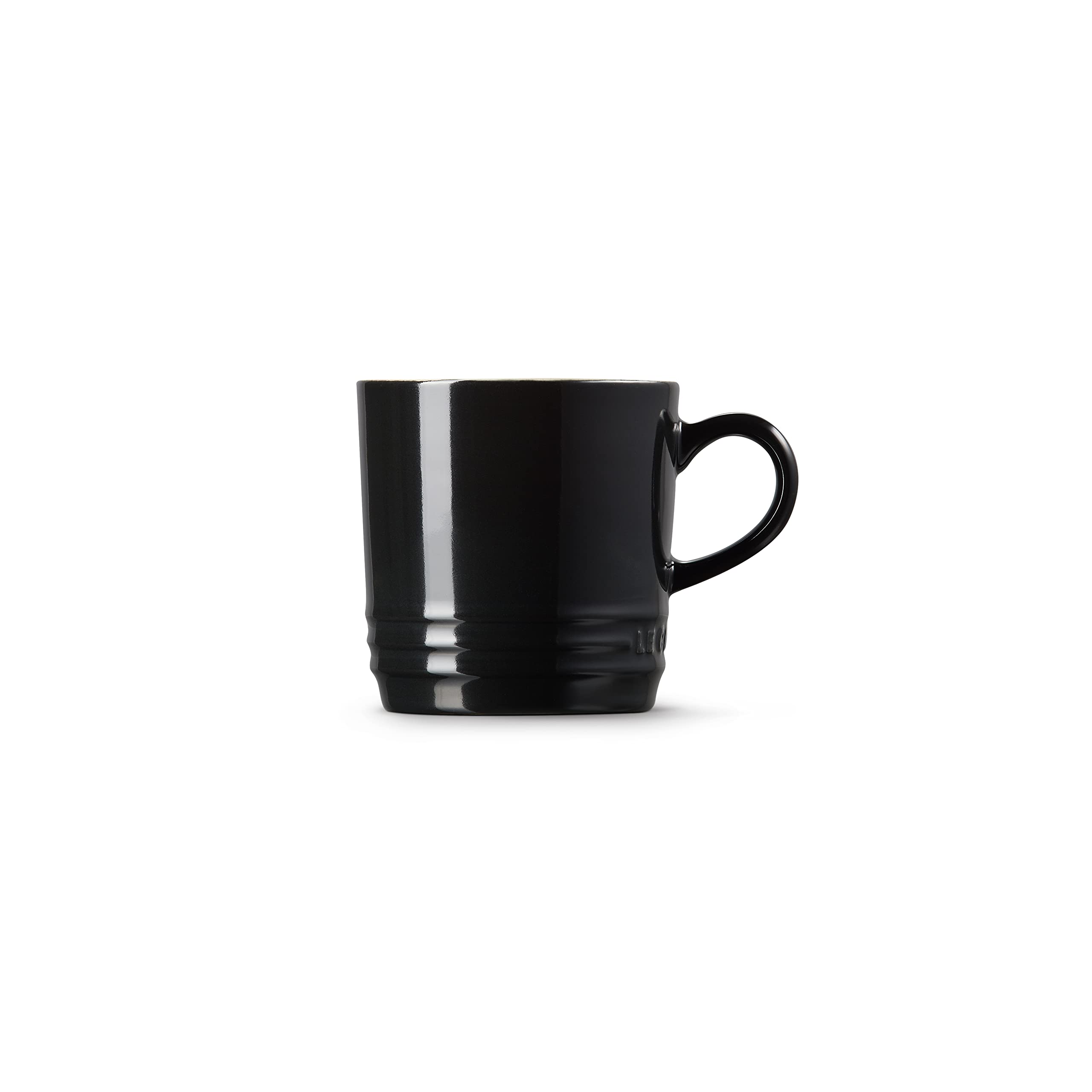 LE CREUSET Stoneware Coffee Mug, 350 ml, Black Onyx, 70302351400002 - Image 3