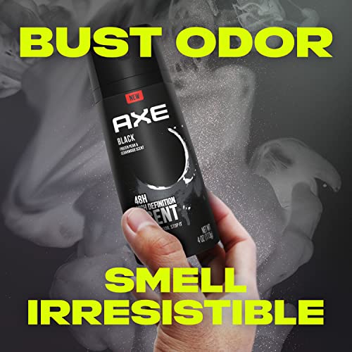 Axe S5 Black Mens Body Spray Deodorant 48Hr Odor Protection Frozen Pear & Cedarwood Aluminum Free Deodorant Body Spray thumb #3