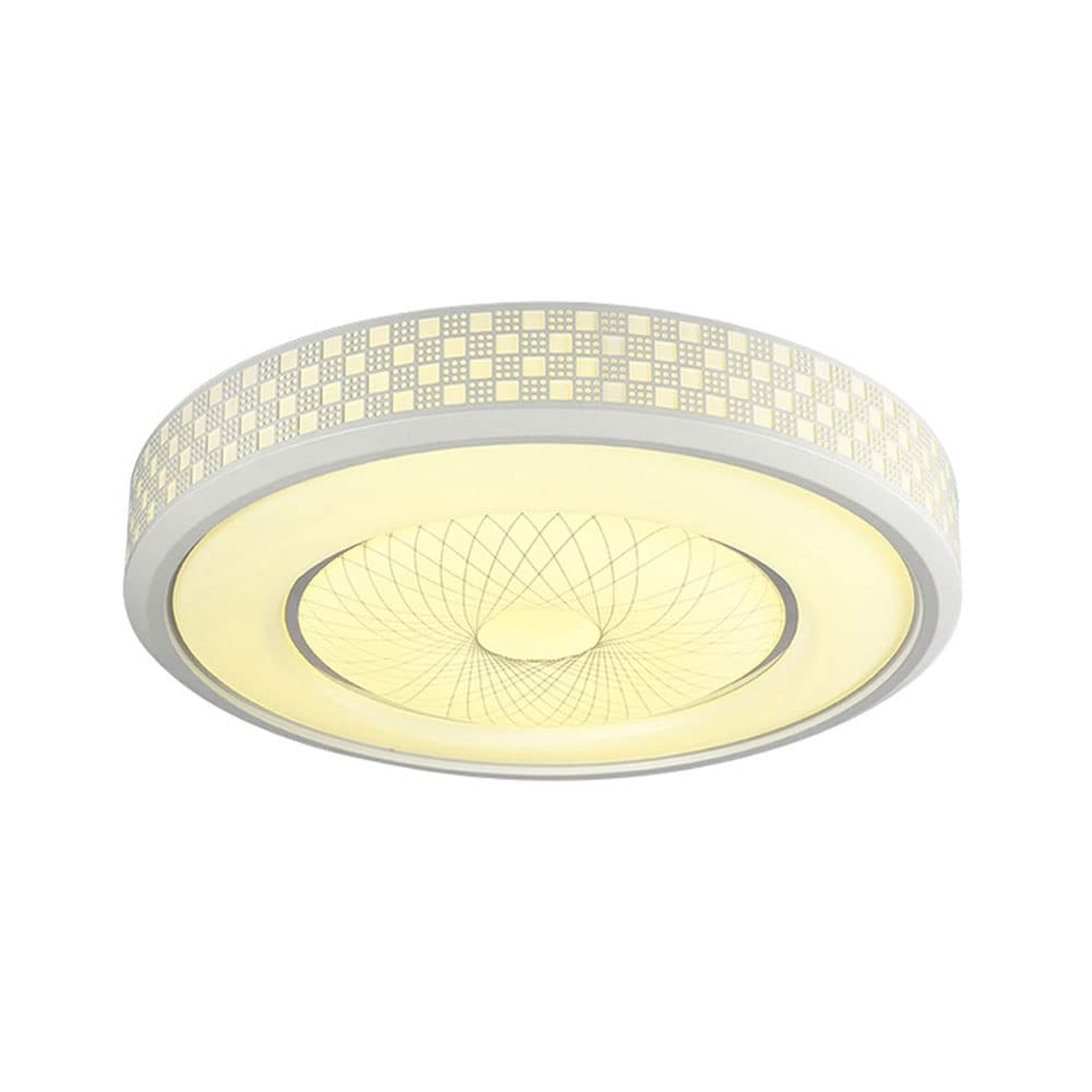 Plafonnier LED salon moderne rond blanc 36W variable pour bureau et chambre