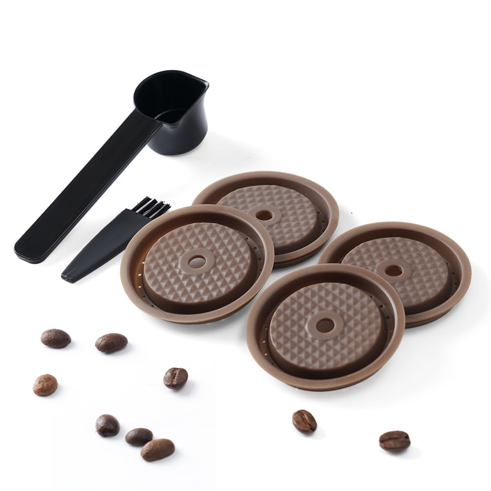 Coperchio riutilizzabile per capsule VertuolineCoffee Silicone alimentare, filtro ricaricabile, compatibile N Espresso