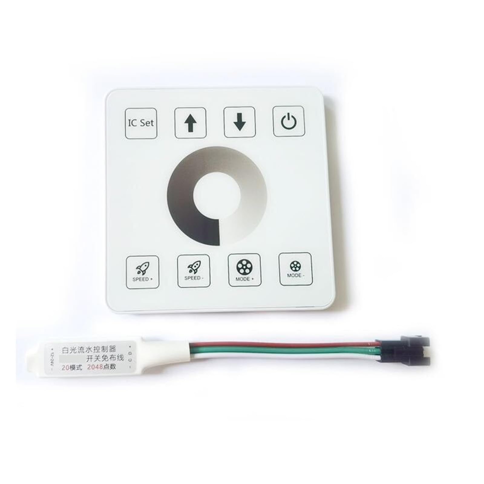 Controlador de flujo de agua 2811 panel 86 con atenuador tactil LED