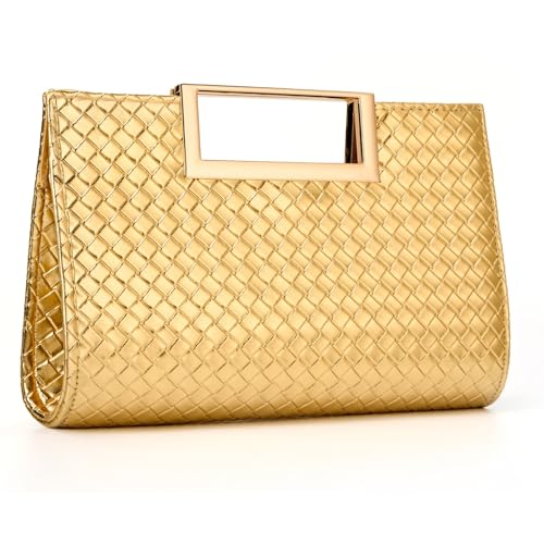 Image of Gurina Evening Clutch Purses for Women Formal Party Clutch Bags Cocktail Prom Fashion PU Leather Shoulder Handbags