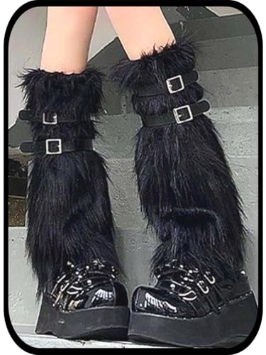 Urieo Knit Winter Leg Warmers Bow White Knitted Long Footless Socks Warm Y2K Christmas High Leg Sleeves for Women3