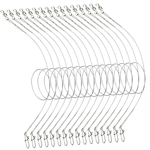 OSOLADY 24pcs Anti-wear Thread Pin Heavy Duty Fishing Wire Heads for Fishing Steel Leader for