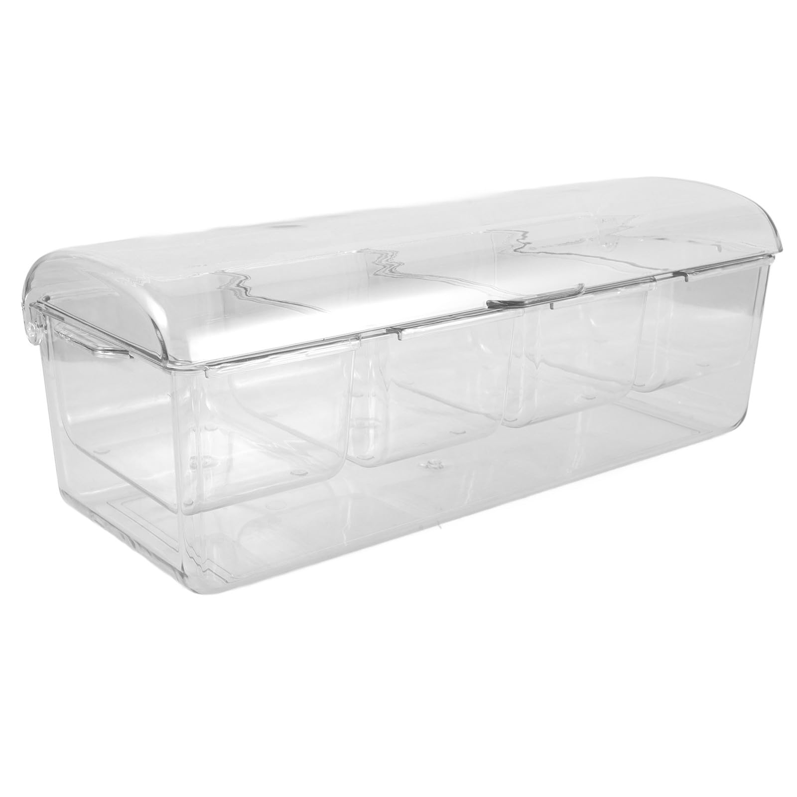 Contenitore per Insalata a 4 Scomparti in Plastico per Raffreddamento