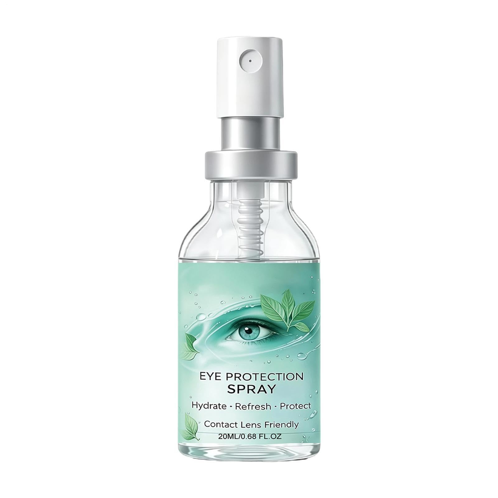 Spray do oczu, 20 ml, delikatny nawilżający, uspokajający, ochronny spray do oczu, do domu, biura, podróży, pracy, jazdy, czytania, dla mężczyzn i kobiet, użytkownicy ekranu