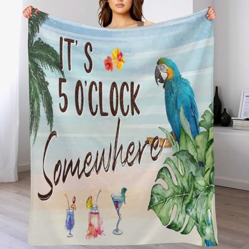 Couverture chaude et légère It's Five O'Clock Somewhere de piscine et plage 101,6x127 cm - 7