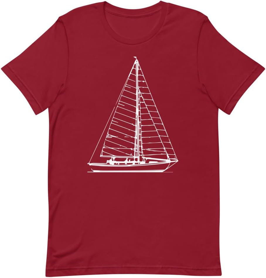 Teegarb Letter BlanketVintage Sailing Illustration Boating Enthusiast Tee Shirt Retro Vacationers