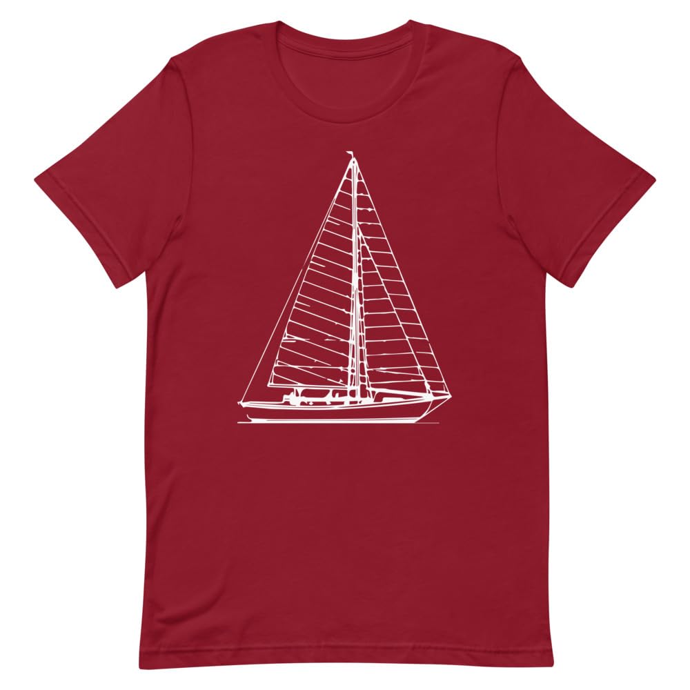 Teegarb Letter BlanketVintage Sailing Illustration Boating Enthusiast Tee Shirt Retro Vacationers