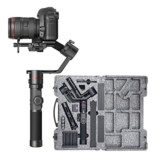 FeiyuTech Official AK2000 Gimbal 3-Axis Handheld Stabilizer for DSLR/Mirrorless Camera for Sony a9 a7III a7RIII Canon M50 EOS 6D Mark II EOS 200D II Pan - asonic GH4 GH5 Nikon Payload 2.8KG/6.17lb