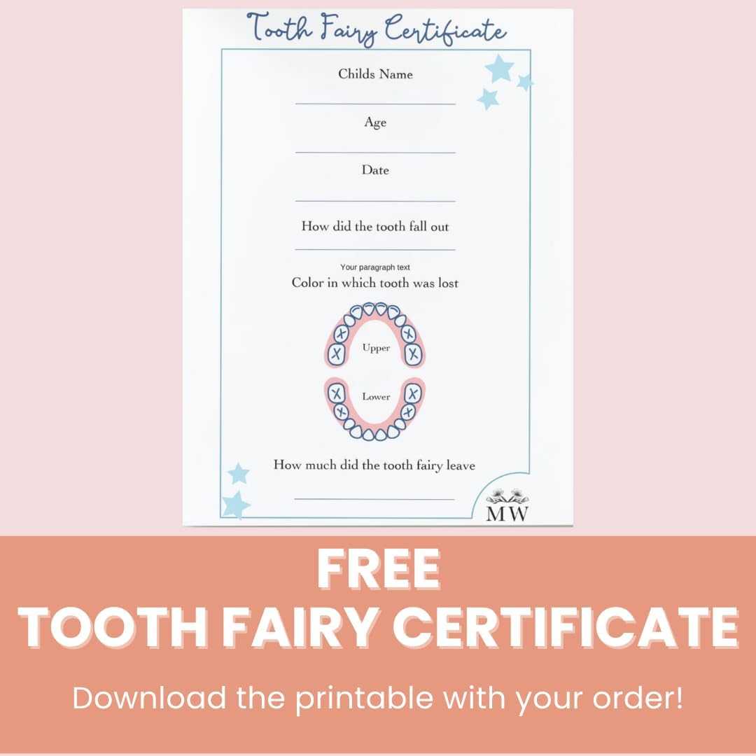 Personalized Tooth Fairy Pillow for Girls, Tooth Fairy Door Hanger, Tooth Fairy Pillow with Pocket, Tooth Holder, Tooth Keepsake Tooth Pillow, Tooth Fairy Pouch for Girls, Tooth Fairy Kit
