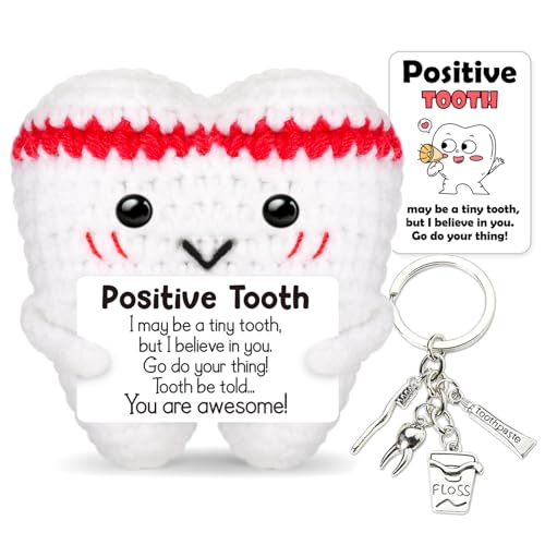 Imagen de Vspek Diente Positiva, Llavero Dental de Plata