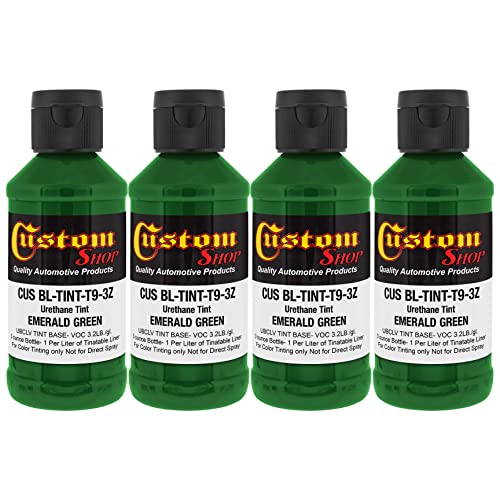 Image of Custom Coat 3 Ounce, Emerald Green, Bedliner Tint Concentrate, 4 Pack