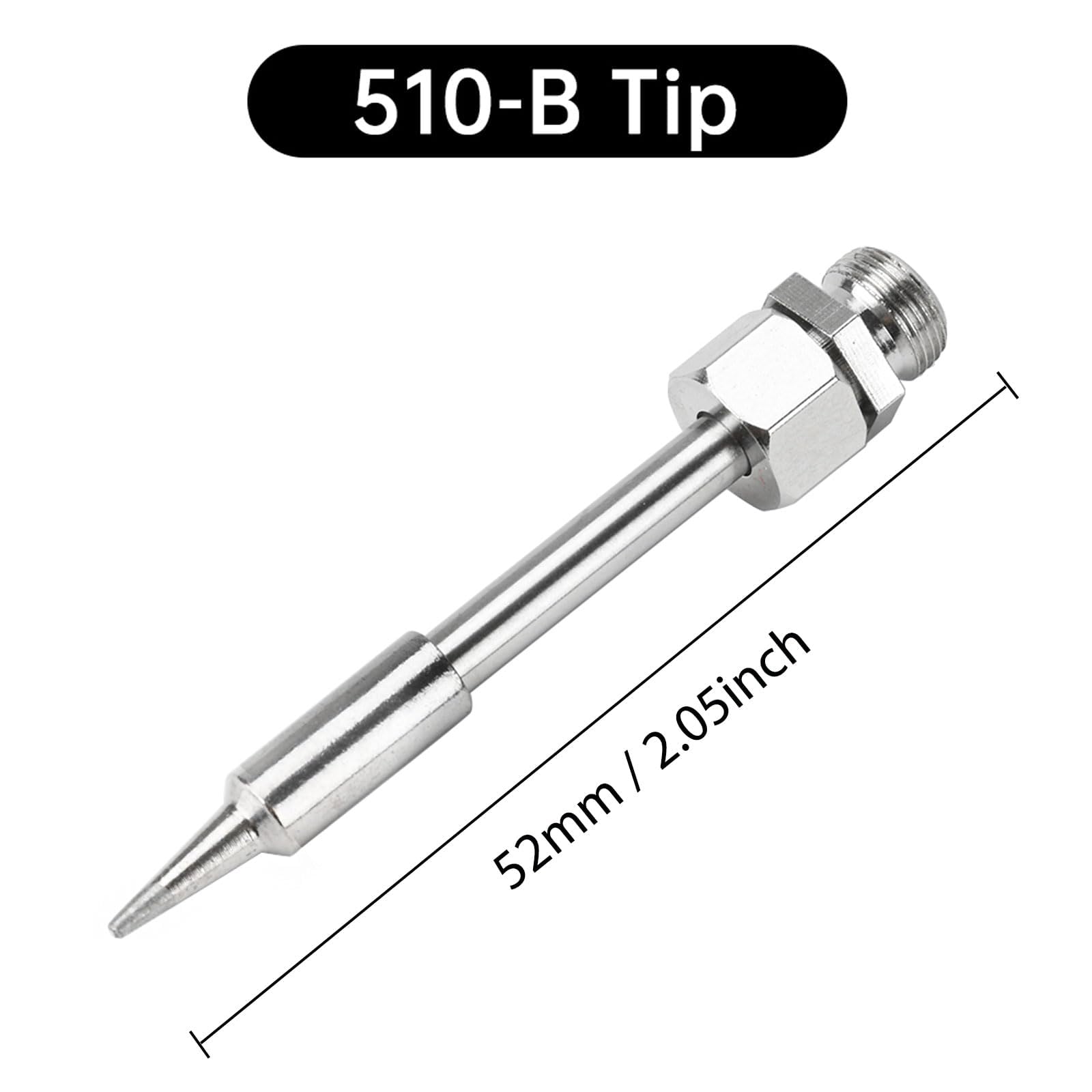 diymore 3 pezzi Punta per saldatore Nucleo riscaldante in filo di nichel-cromo Punta a punta 510/Punta a coltello 510/Punta a ferro di cavallo 510