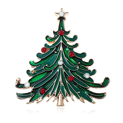 Broche de Noël verte pour femme, l'accessoire idéal pour vos repas de fêtes en famille